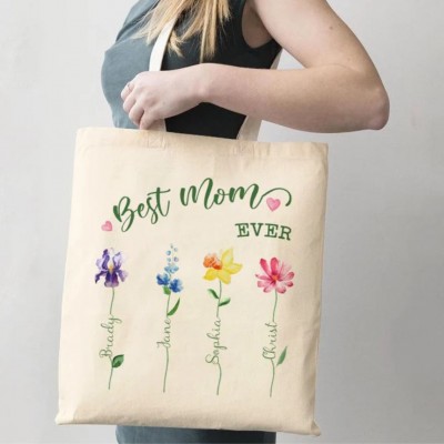 Customized Gifts, Mothers Day Gifts, Personalized Tote Bag, Grandma Gifts,Gifts for Grandma,Birthday Gifts, Gifts For Women, Canvas Tote Bag