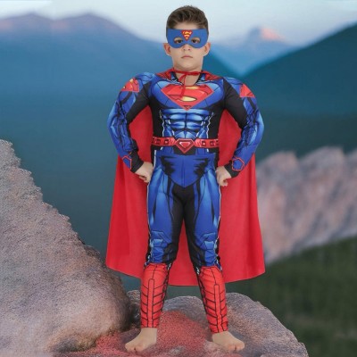 Superhero Boys and Girls Bodysuits, Halloween Kids Superman Bodysuits.