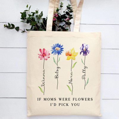 Customized Gifts, Mothers Day Gifts, Personalized Tote Bag, Grandma Gifts,Gifts for Grandma,Birthday Gifts, Gifts For Women, Canvas Tote Bag