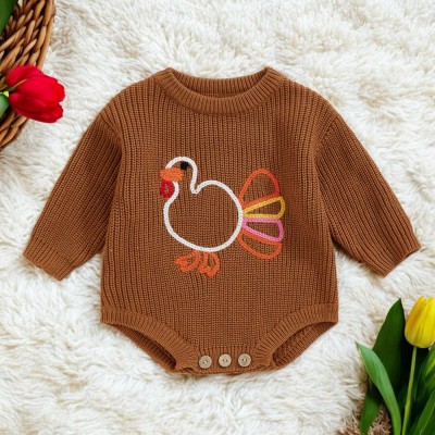 Happy Halloween Personalized Embroidered Name Baby Sweater.